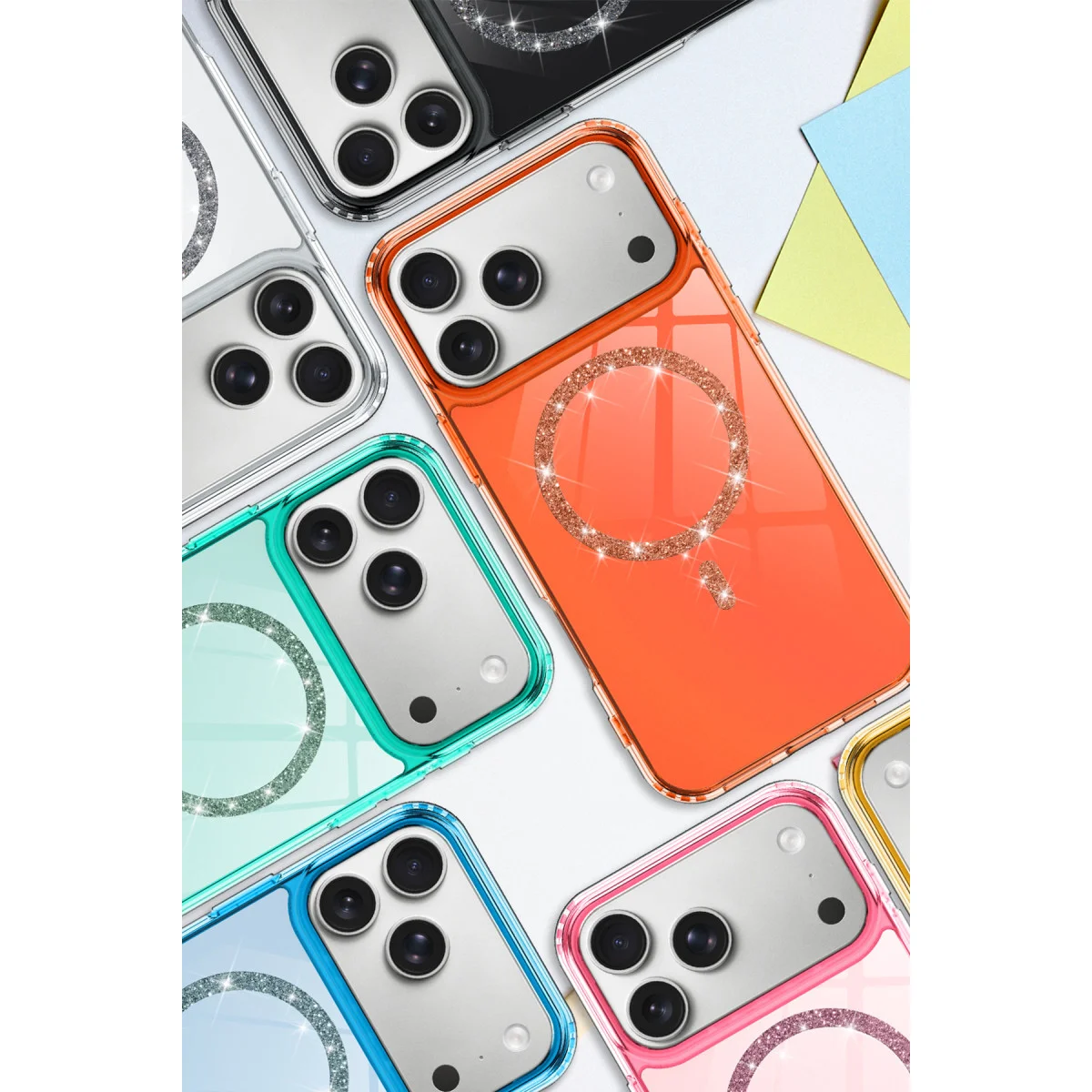 iPhone 17 Pro Live Diamond Magsafe Kapak - Pembe