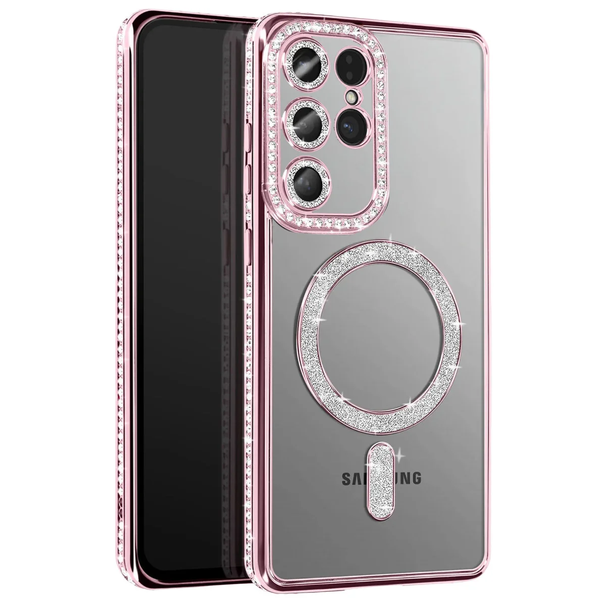 Galaxy S26 Ultra Joke Simli Magneticsafe Kılıf - Pembe