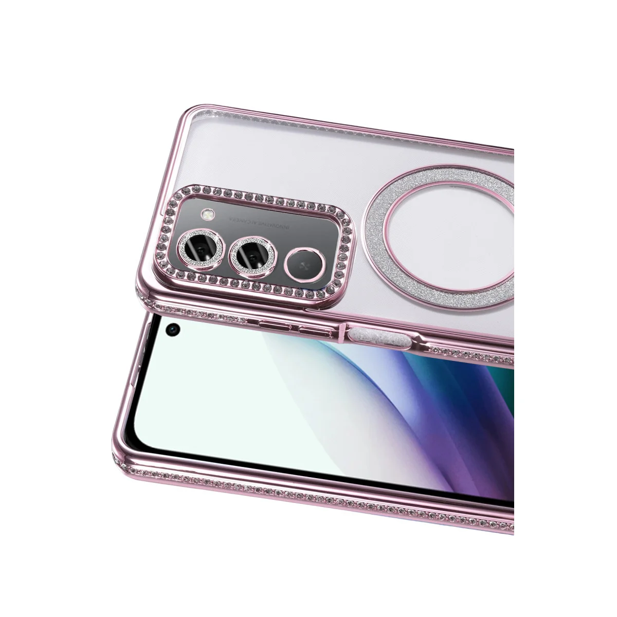 Redmi 15 4G Joke Simli Magneticsafe Kılıf - Pembe