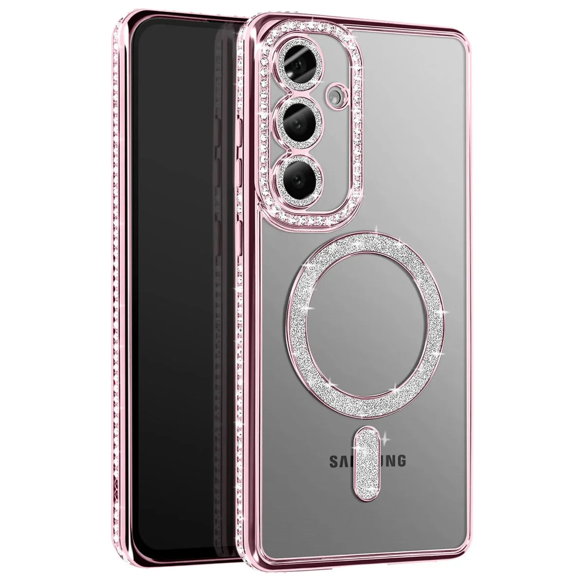 Galaxy A37 5G Joke Simli Magneticsafe Kılıf - Pembe
