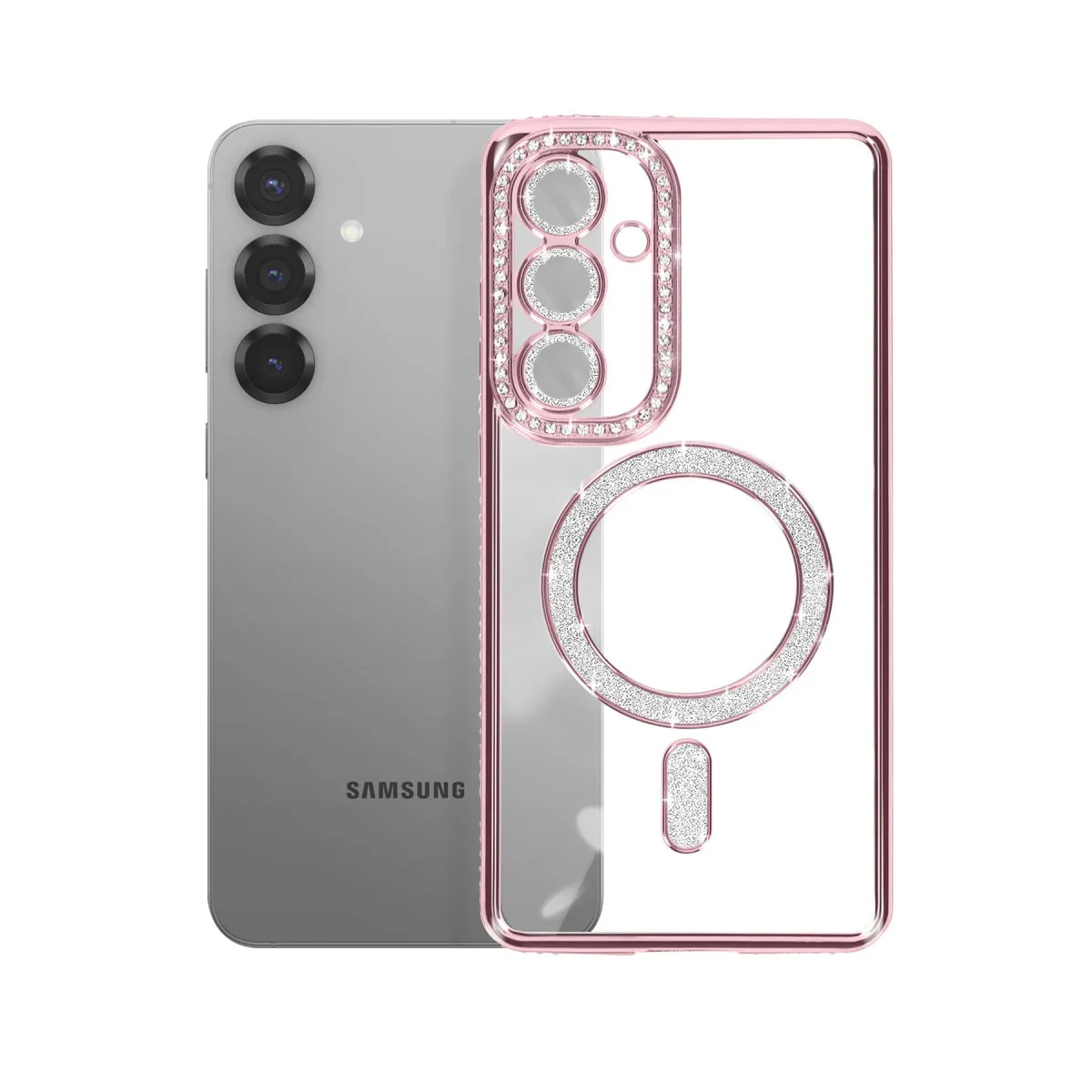 Galaxy A57 5G Joke Simli Magneticsafe Kılıf - Pembe