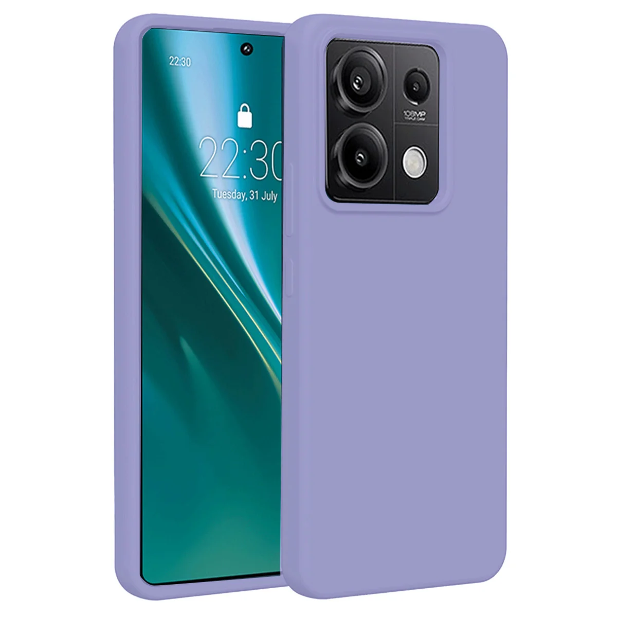 Redmi Note 13 Pro 4G Kılıf First Silikon - Lila