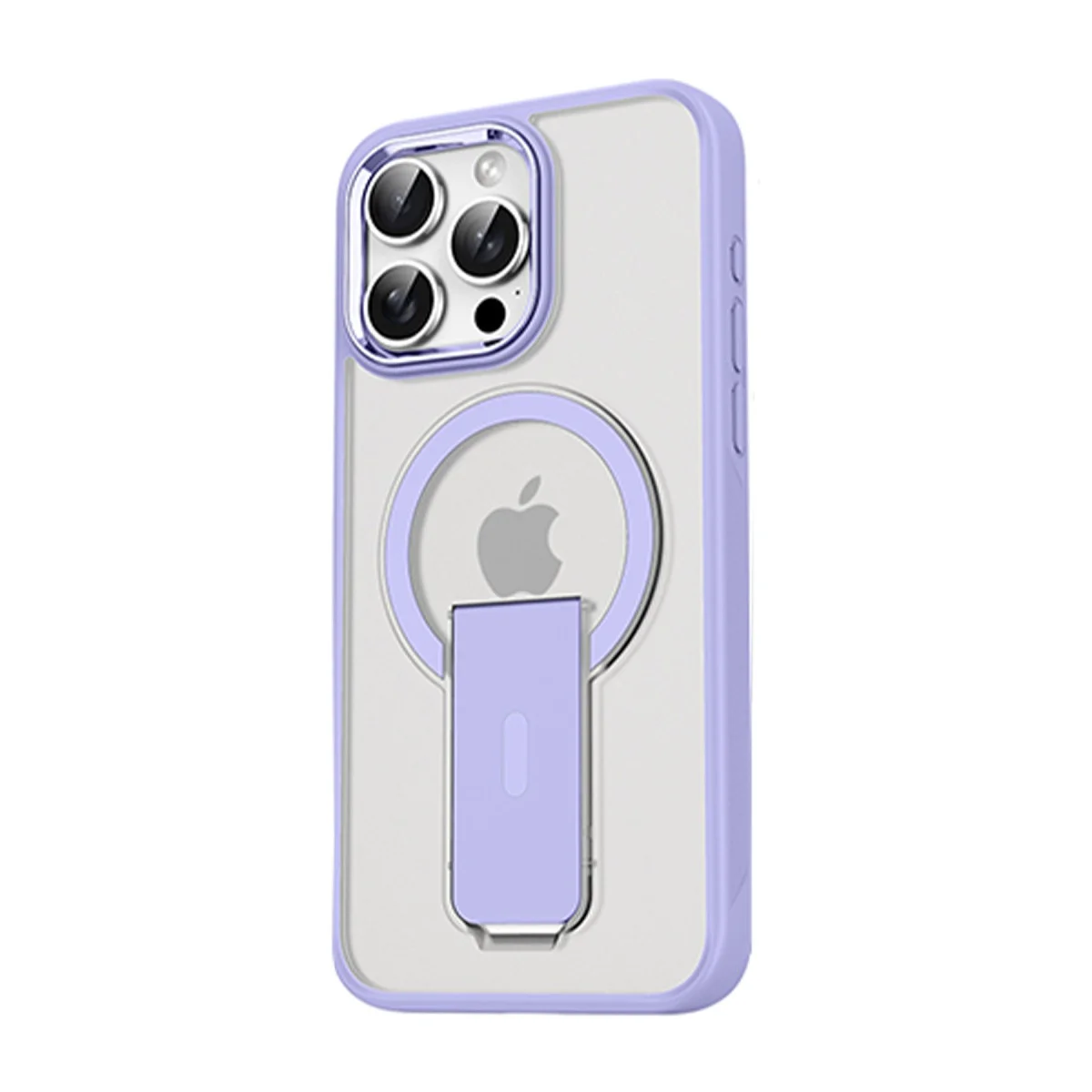 iPhone 15 Pro Tork Magsafe Standlı Kapak - Lila
