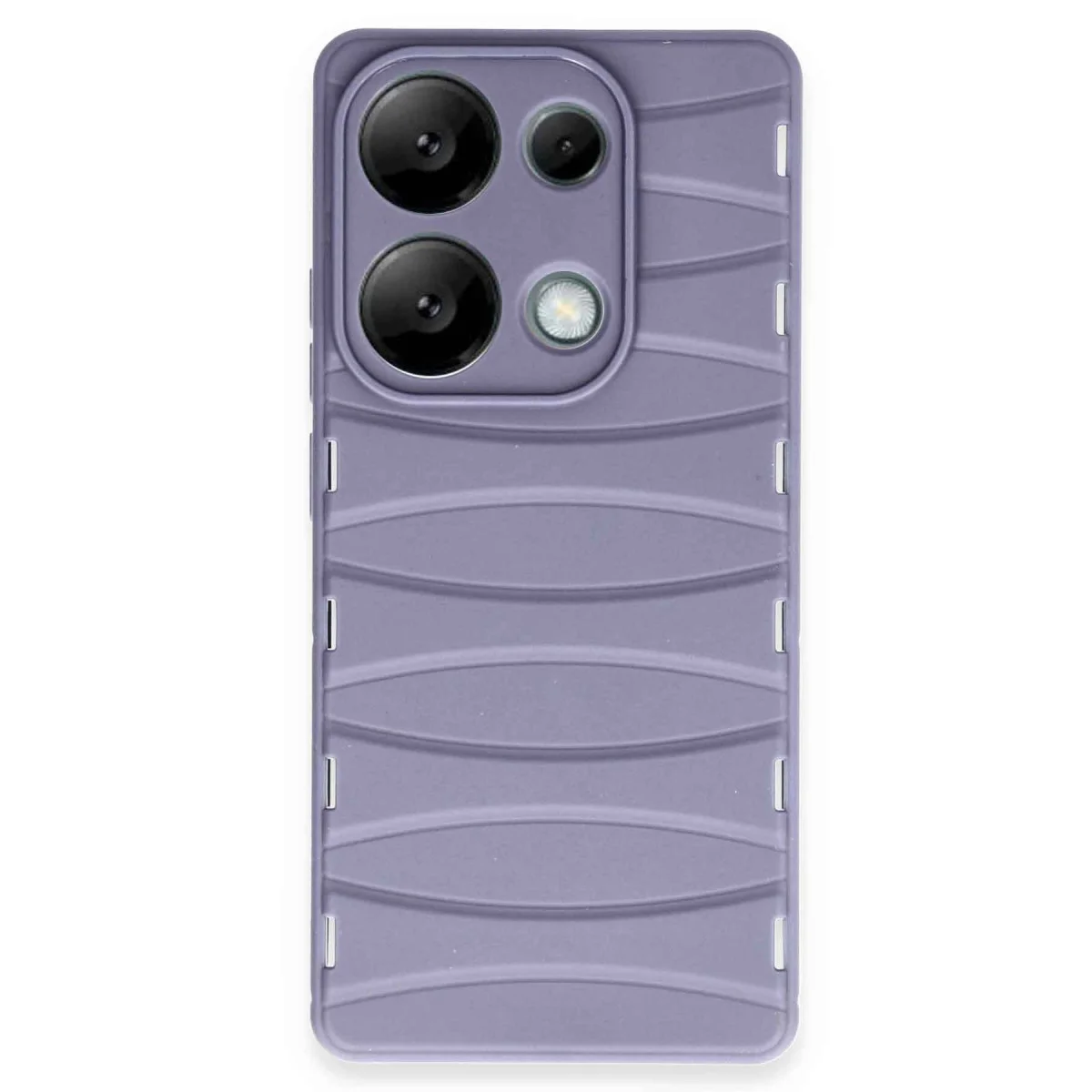 Redmi Note 13 Pro 4G Kılıf Bibercas Silikon Kapak - Lila