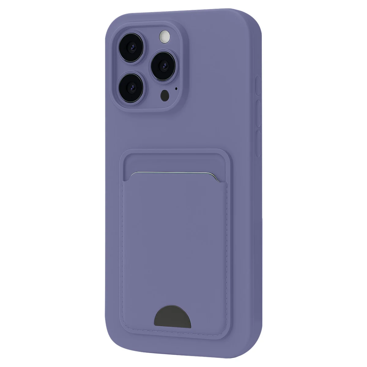 iPhone 16 Pro Kılıf Kelvin Kartvizitli Silikon - Lila