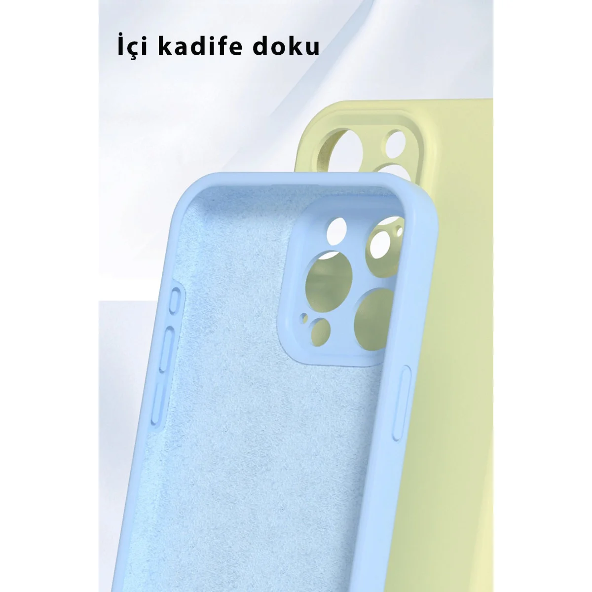 iPhone 16 Pro Kılıf Nano içi Kadife Silikon - Lila
