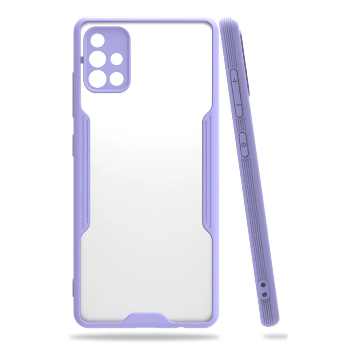 Galaxy A71 Kılıf Platin Silikon - Lila
