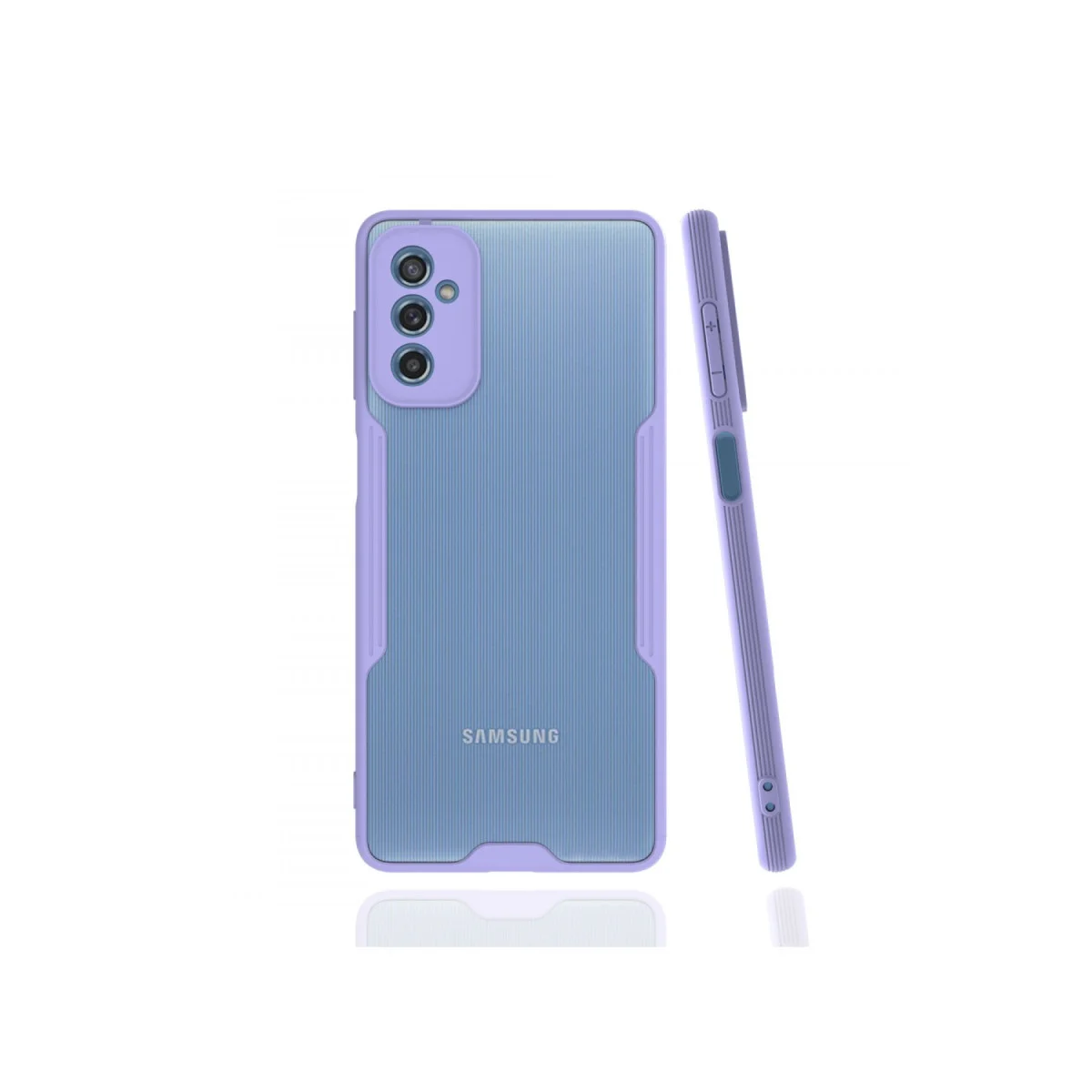 Galaxy M52 5G Kılıf Platin Silikon - Lila