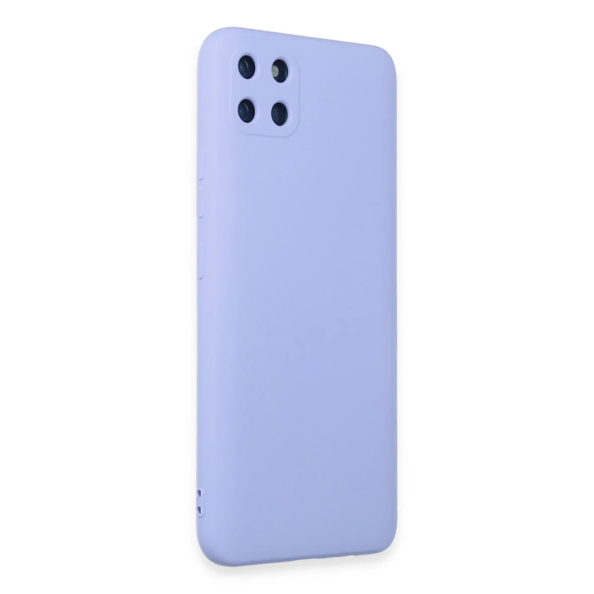Realme C11 Kılıf Nano içi Kadife Silikon - Lila