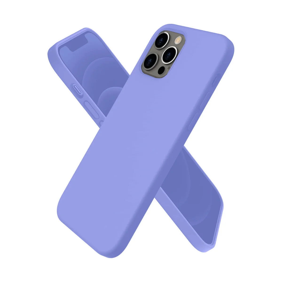 iPhone 12 Pro Kılıf First Silikon - Mor