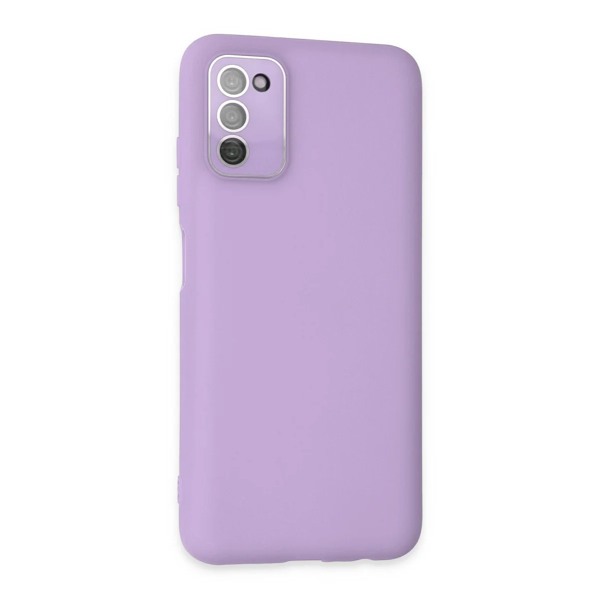 Galaxy A03S Kılıf Lansman Glass Kapak - Lila