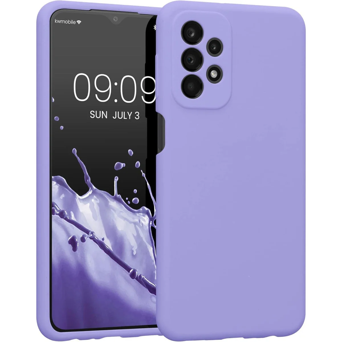 Galaxy A23 4G Kılıf First Silikon - Lila