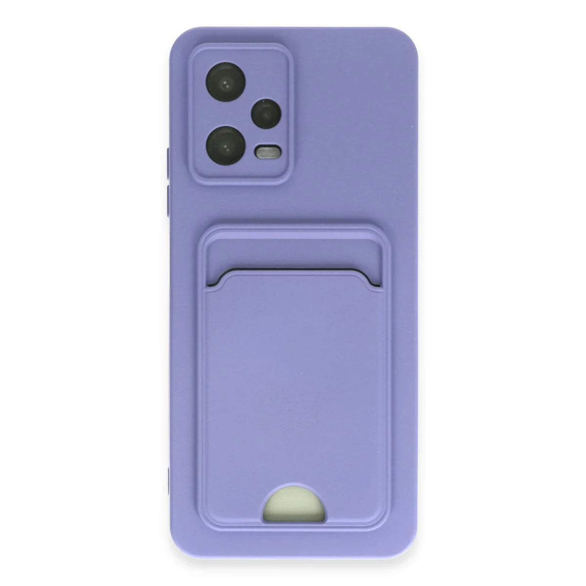 Poco X5 5G Kılıf Kelvin Kartvizitli Silikon - Lila