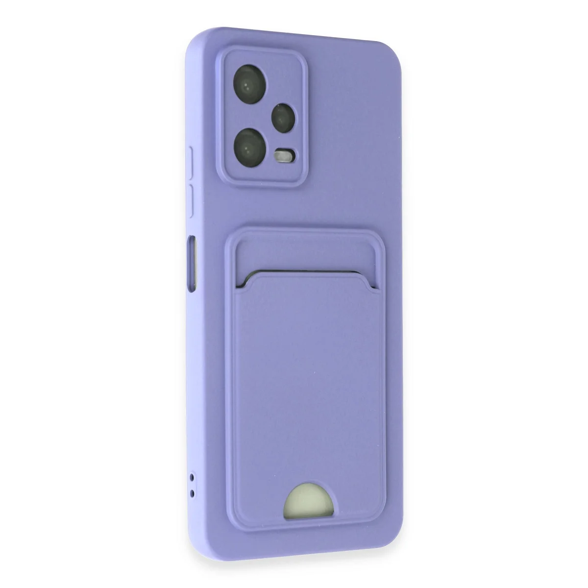 Poco X5 5G Kılıf Kelvin Kartvizitli Silikon - Lila