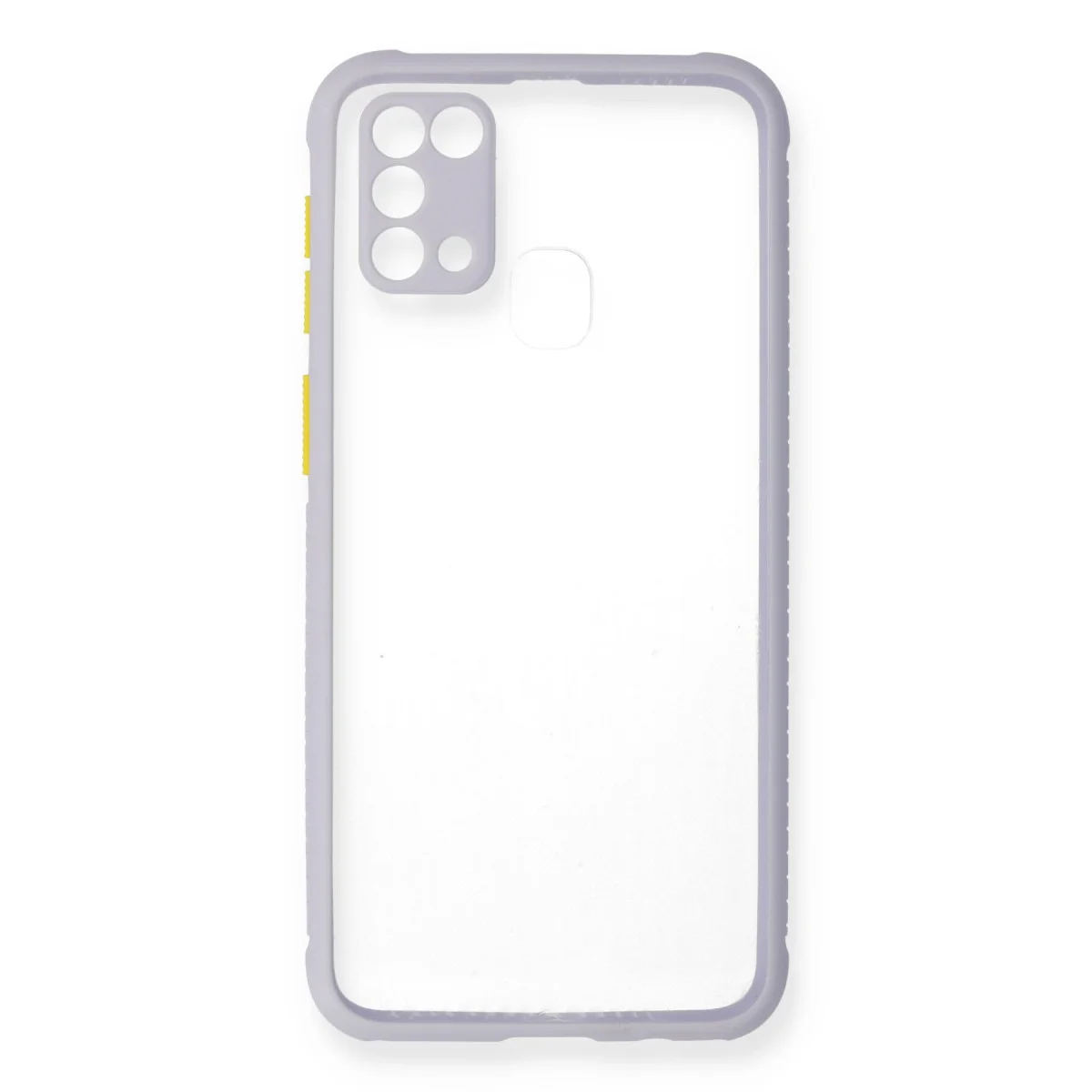 Galaxy M31 Kılıf Miami Şeffaf Silikon - Lila