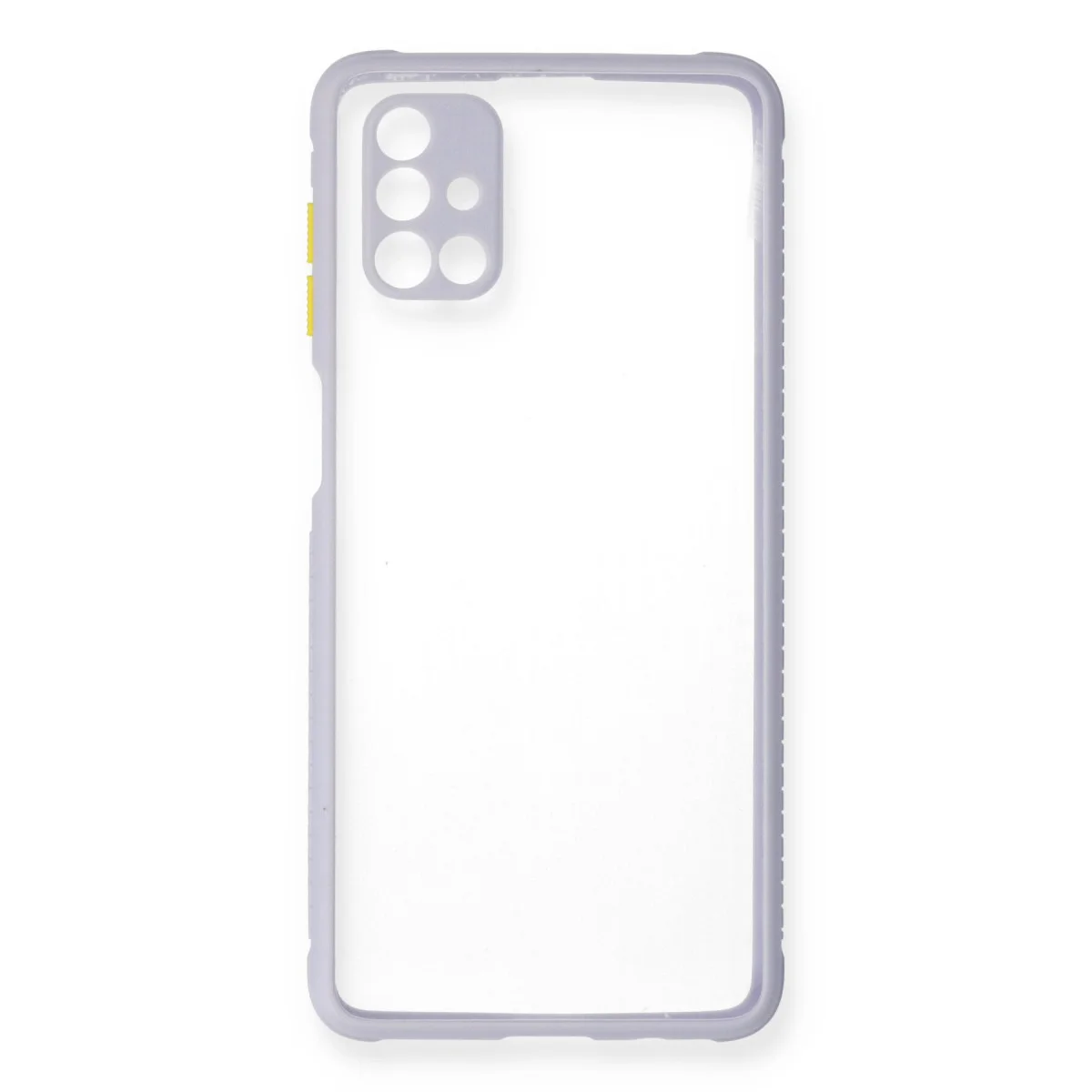 Galaxy M51 Kılıf Miami Şeffaf Silikon - Lila