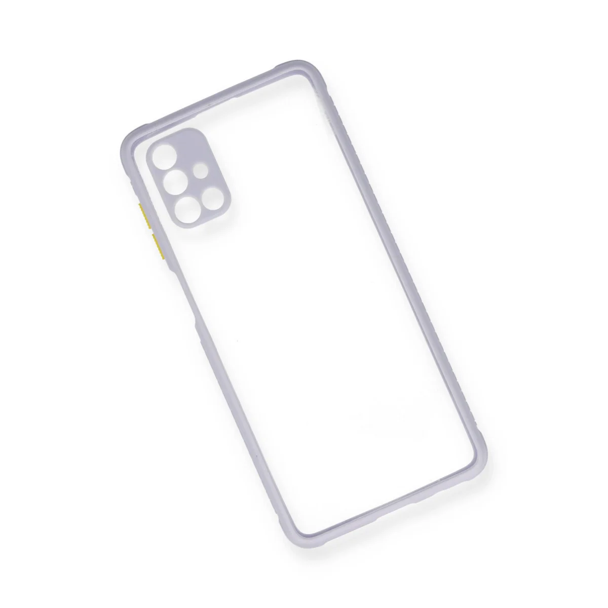 Galaxy M51 Kılıf Miami Şeffaf Silikon - Lila