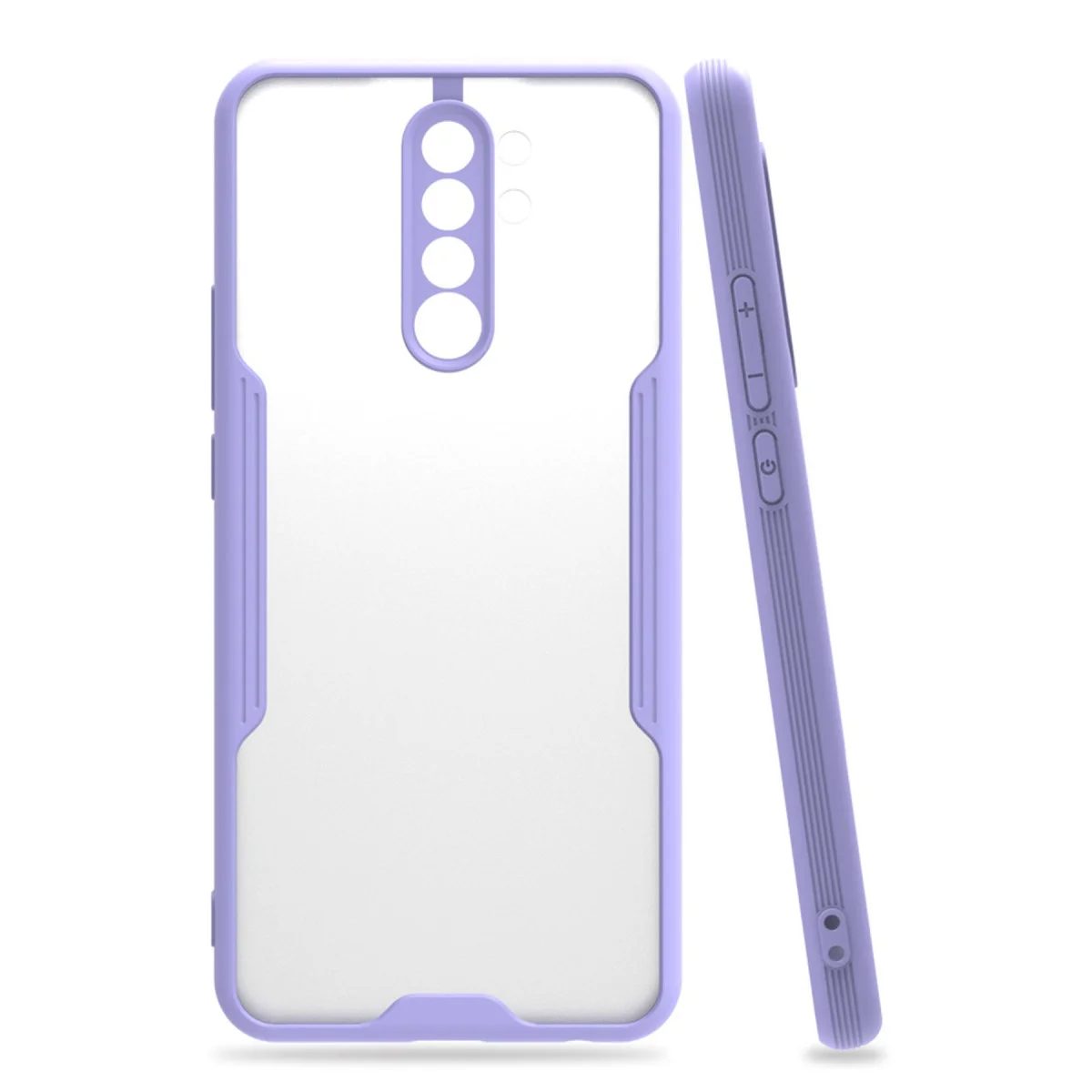 Redmi 9 Kılıf Platin Silikon - Lila