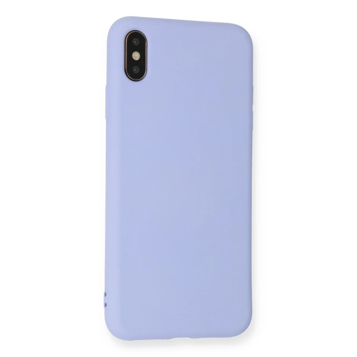 iPhone XS Max Kılıf Nano içi Kadife Silikon - Lila