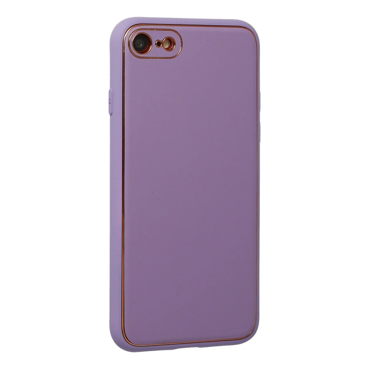 iPhone 7 Kılıf Coco Deri Silikon Kapak - Lila