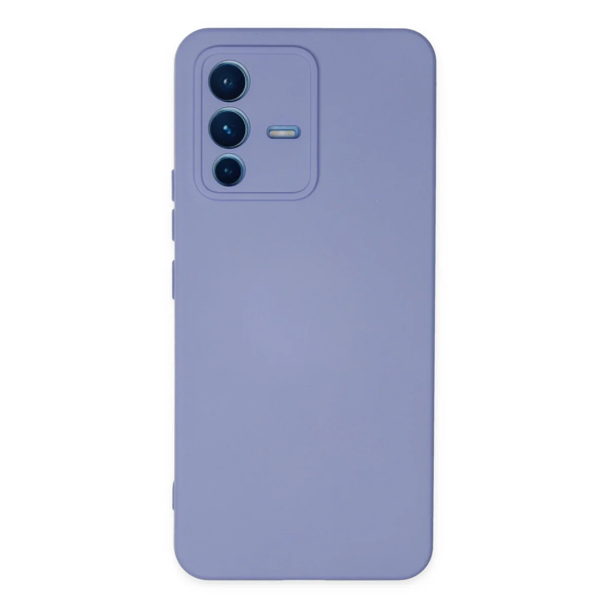 V23 5G Kılıf Nano içi Kadife Silikon - Lila
