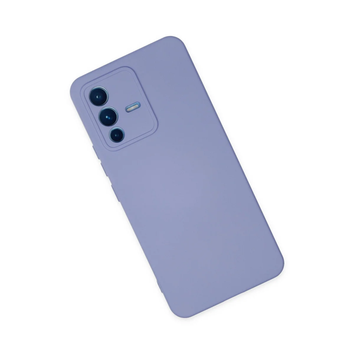 V23 5G Kılıf Nano içi Kadife Silikon - Lila