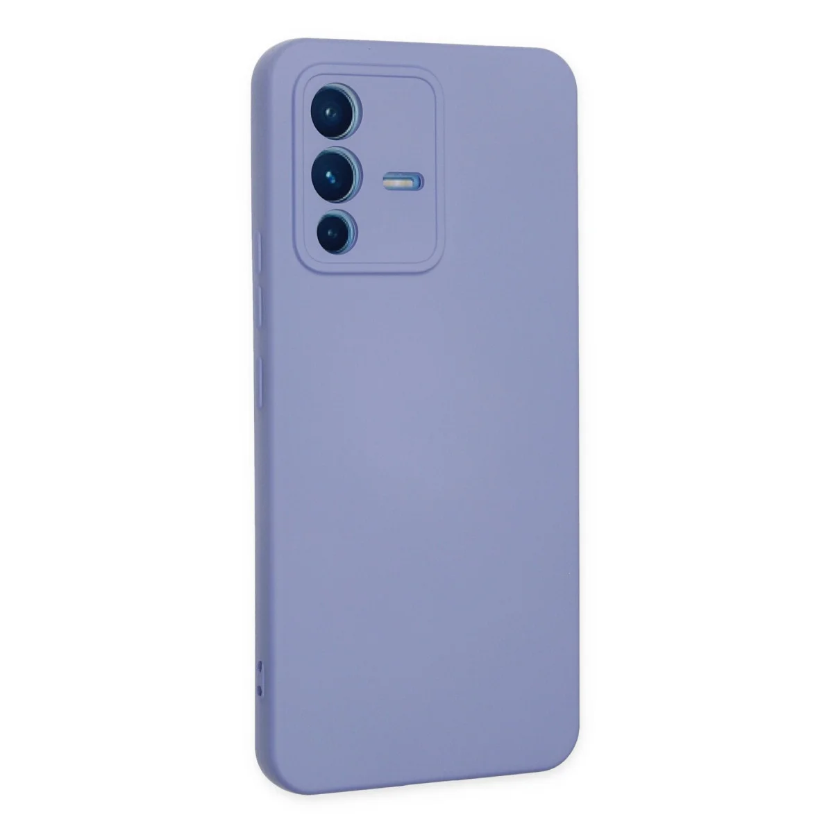 V23 5G Kılıf Nano içi Kadife Silikon - Lila