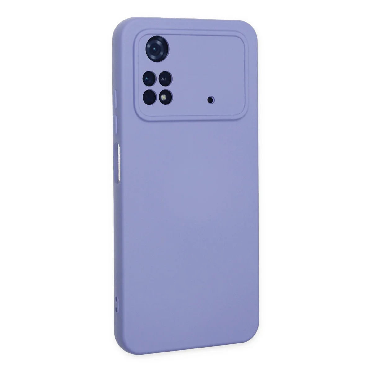 Poco M4 Pro 4G Kılıf Nano içi Kadife Silikon - Lila