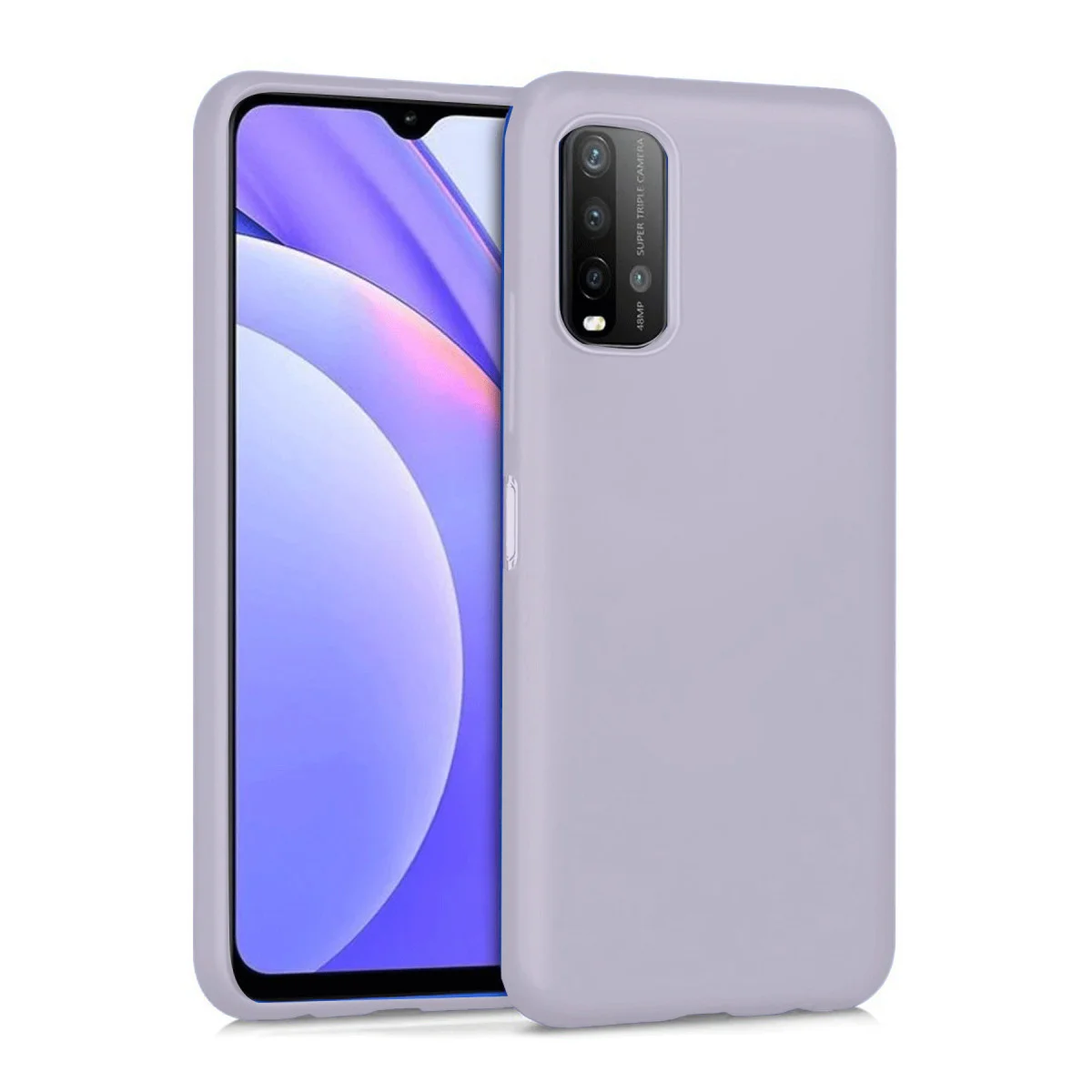 Redmi 9T Kılıf Nano içi Kadife Silikon - Lila