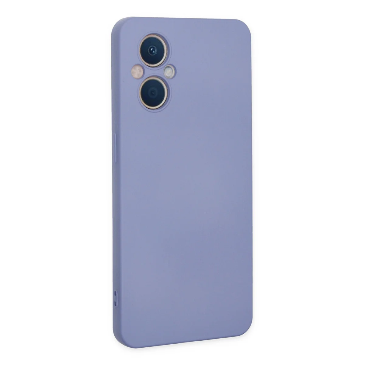 Reno 7 Lite Kılıf Nano içi Kadife Silikon - Lila
