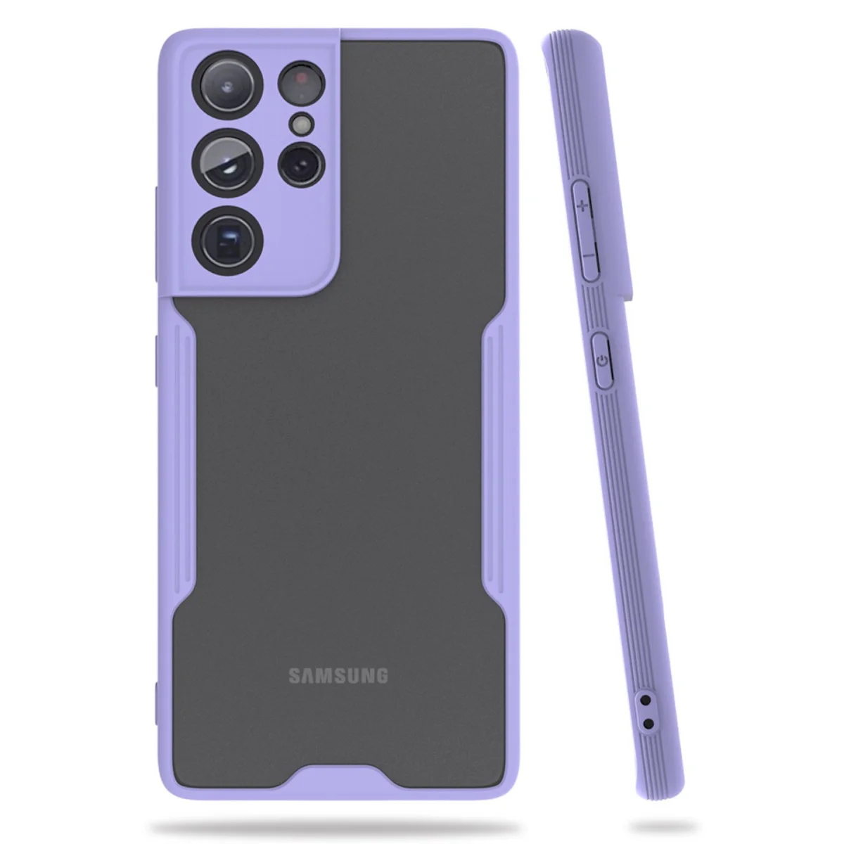 Galaxy S21 Ultra Kılıf Platin Silikon - Lila