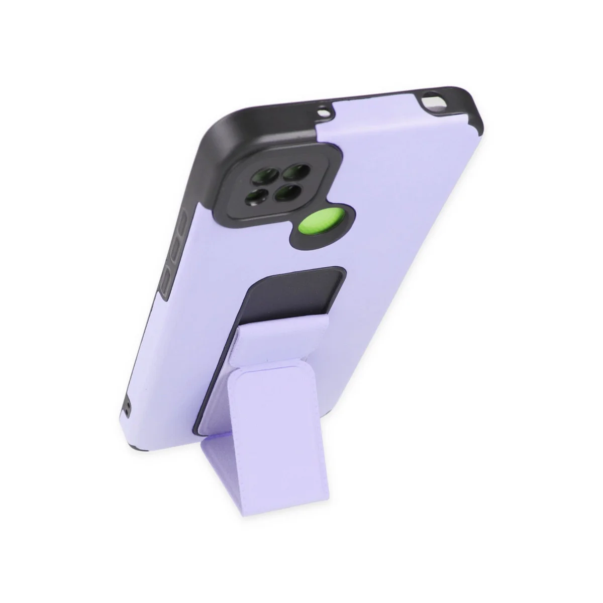 Redmi 9C Kılıf Mega Standlı Silikon - Lila