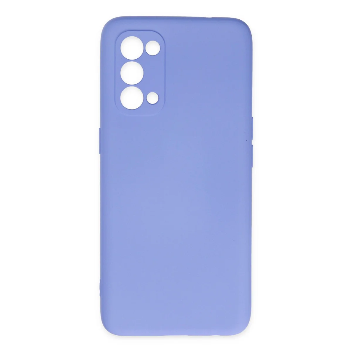Reno 5 Kılıf Nano içi Kadife Silikon - Lila