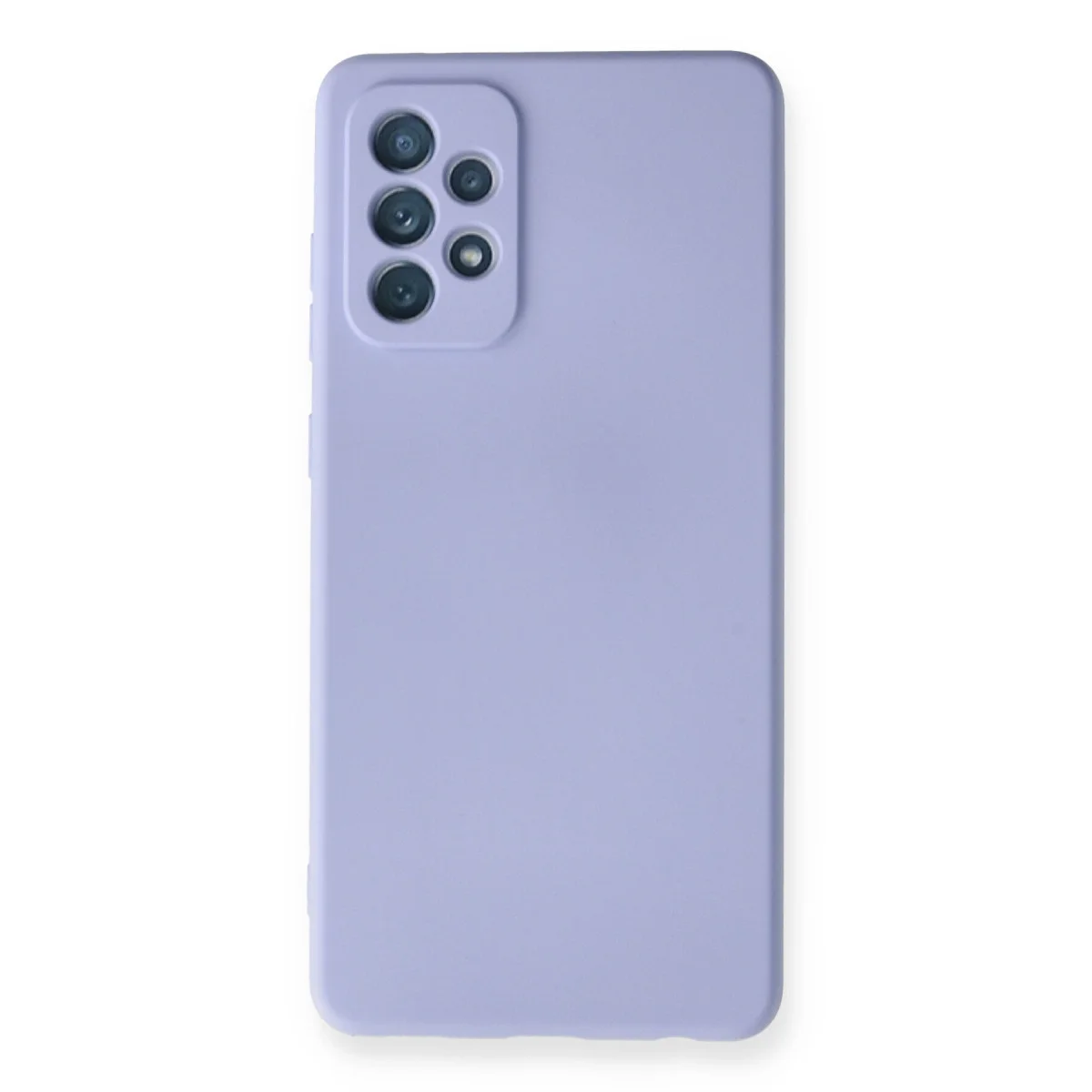 Galaxy A72 Kılıf Nano içi Kadife Silikon - Lila