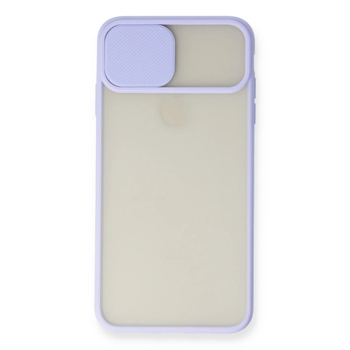 iPhone X Kılıf Palm Buzlu Kamera Sürgülü Silikon - Lila