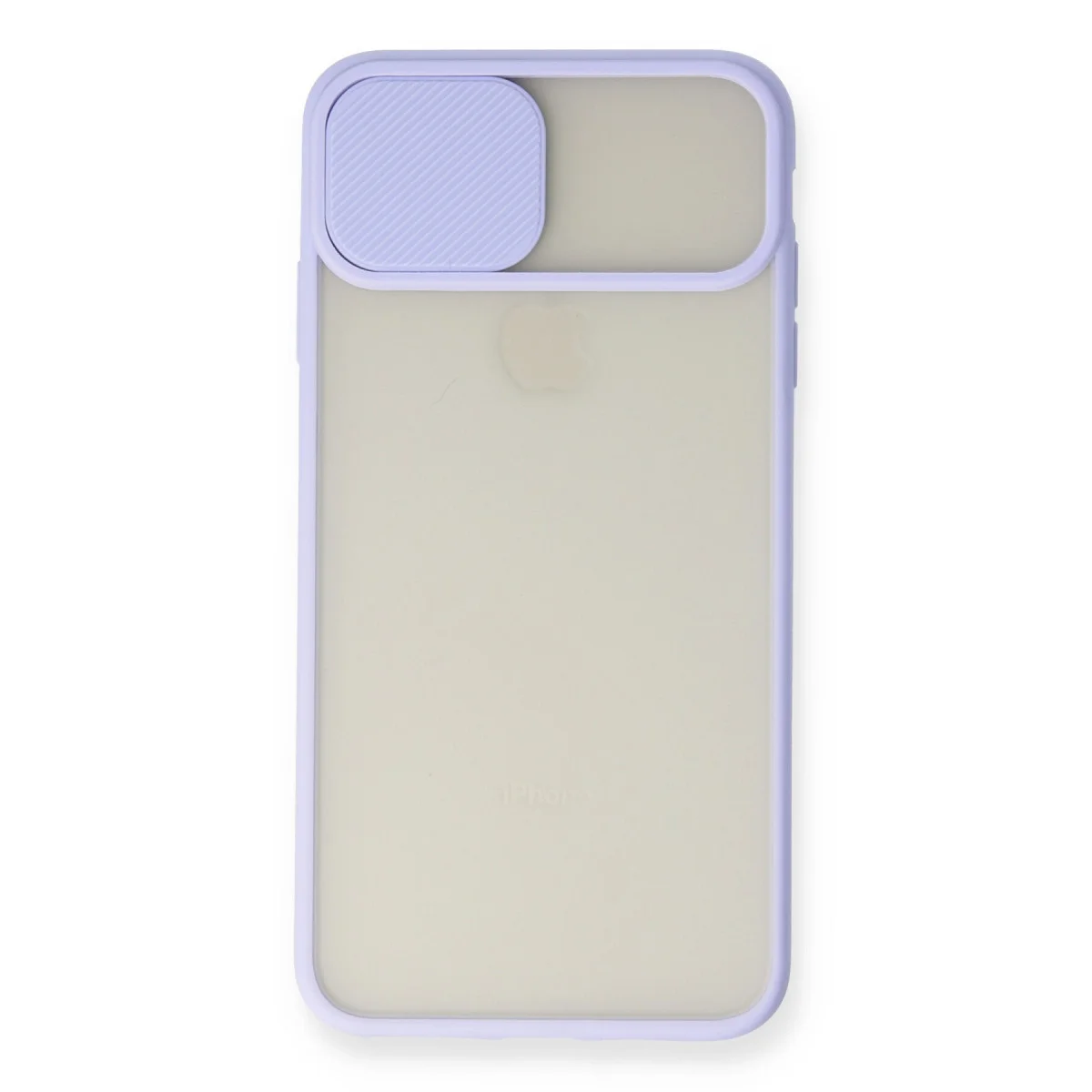 iPhone XS Max Kılıf Palm Buzlu Kamera Sürgülü Silikon - Lila