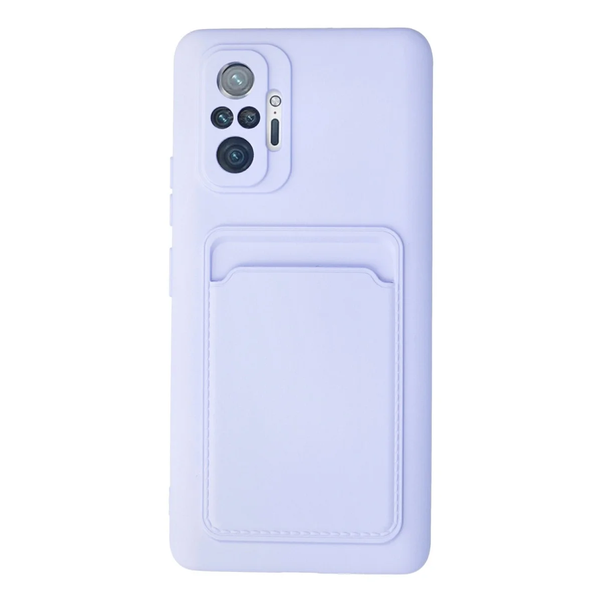 Redmi Note 10 Pro Kılıf Kelvin Kartvizitli Silikon - Lila