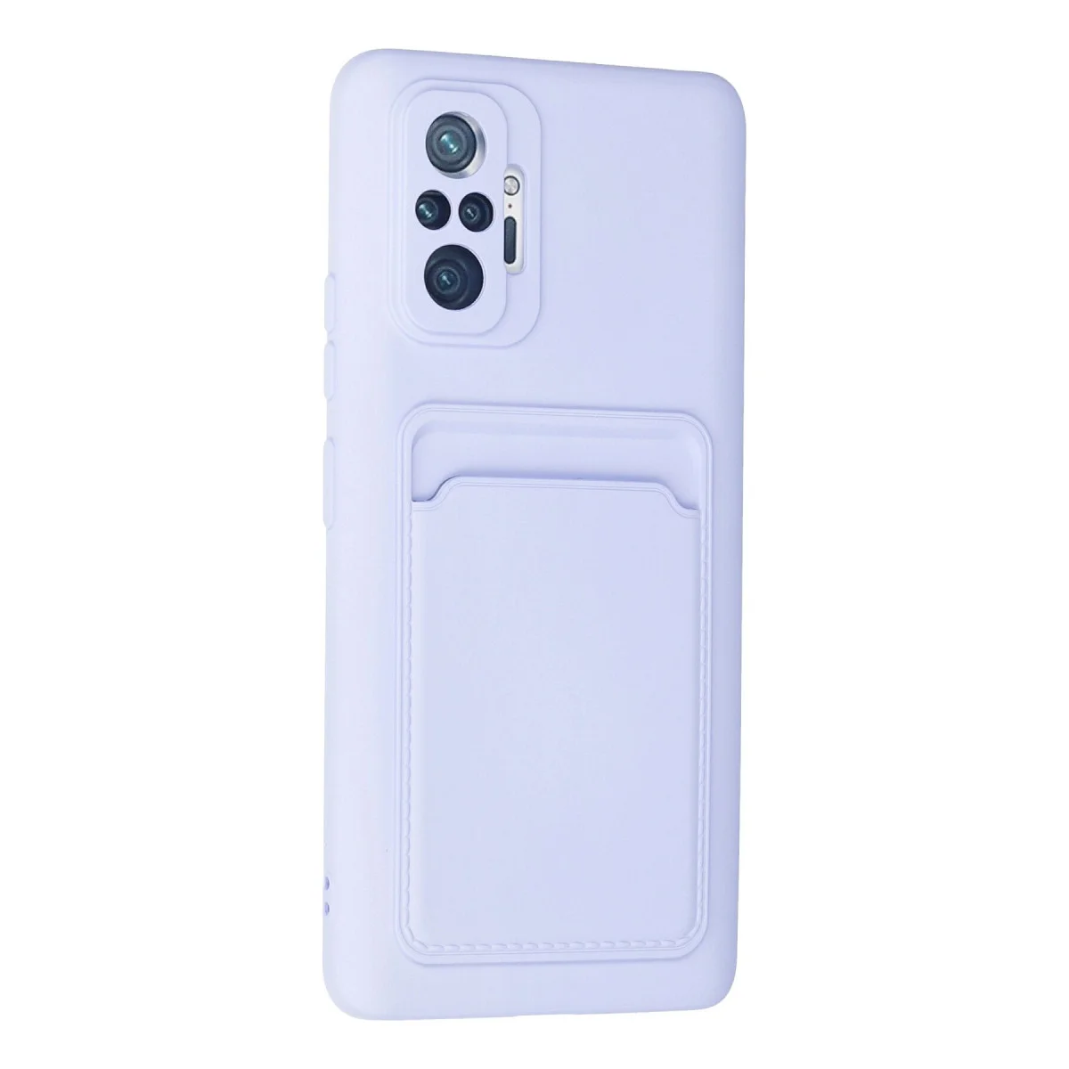Redmi Note 10 Pro Kılıf Kelvin Kartvizitli Silikon - Lila
