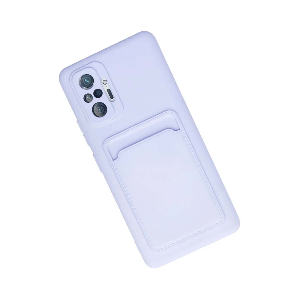 Redmi Note 10 Pro Kılıf Kelvin Kartvizitli Silikon - Lila