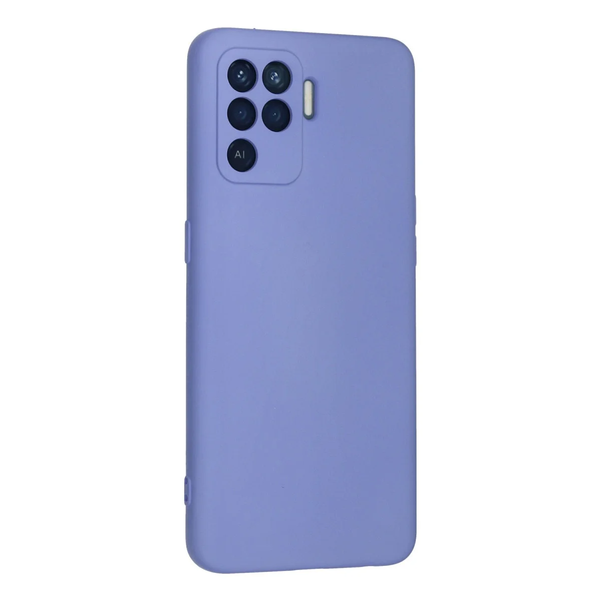 Reno 5 Lite Kılıf Nano içi Kadife Silikon - Lila