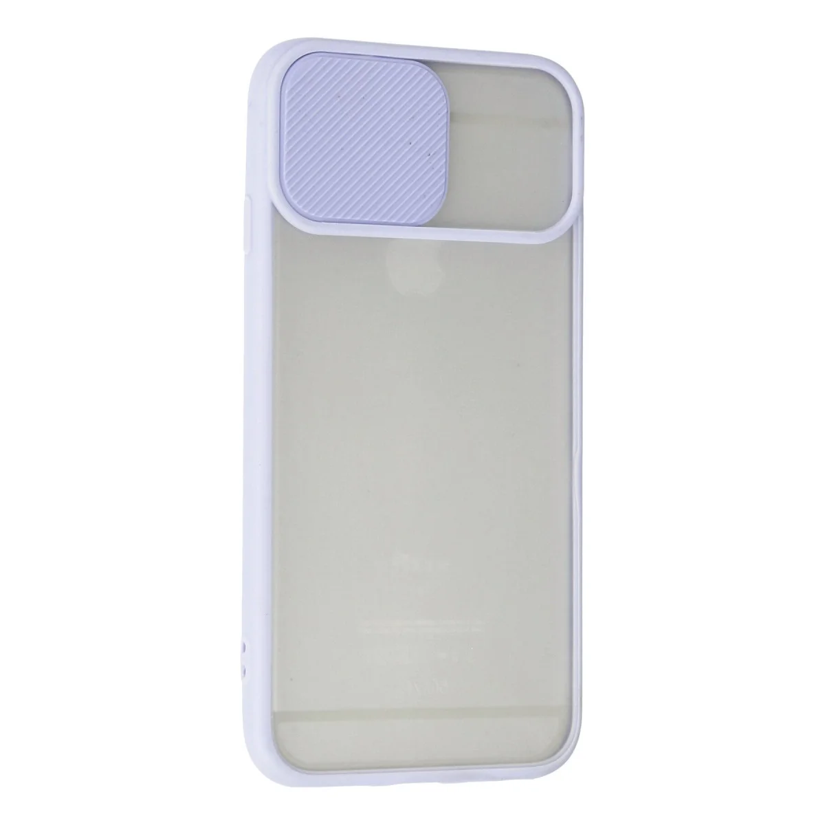 iPhone 6 Kılıf Palm Buzlu Kamera Sürgülü Silikon - Lila