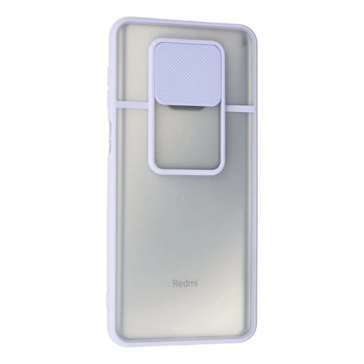 Redmi Note 9 Pro Kılıf Palm Buzlu Kamera Sürgülü Silikon - Lila