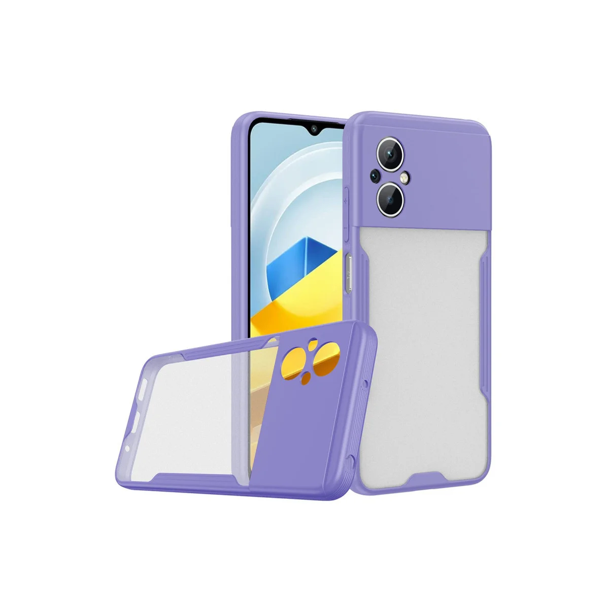 Poco M5 Kılıf Platin Silikon - Lila