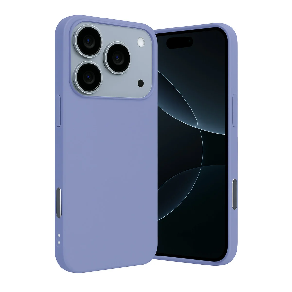 iPhone 17 Pro Max Nano içi Kadife Silikon - Lila