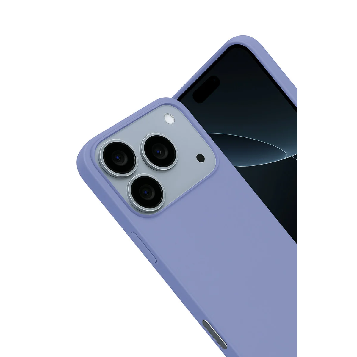 iPhone 17 Pro Max Nano içi Kadife Silikon - Lila