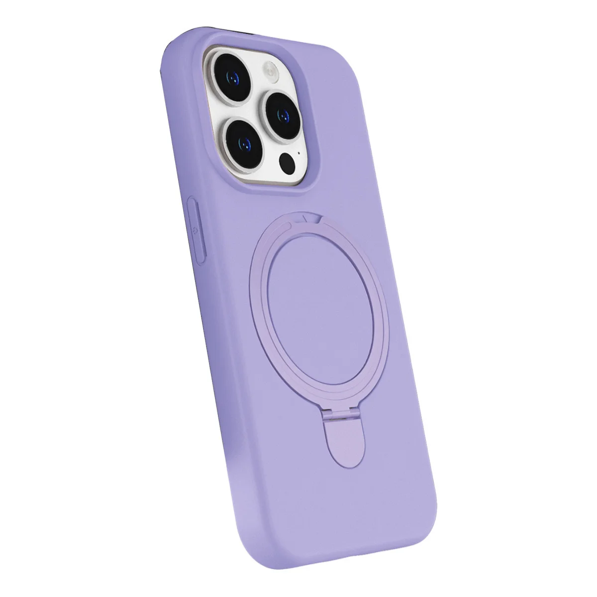 iPhone 14 Pro Max Regal Magsafe Standlı Kapak - Lila