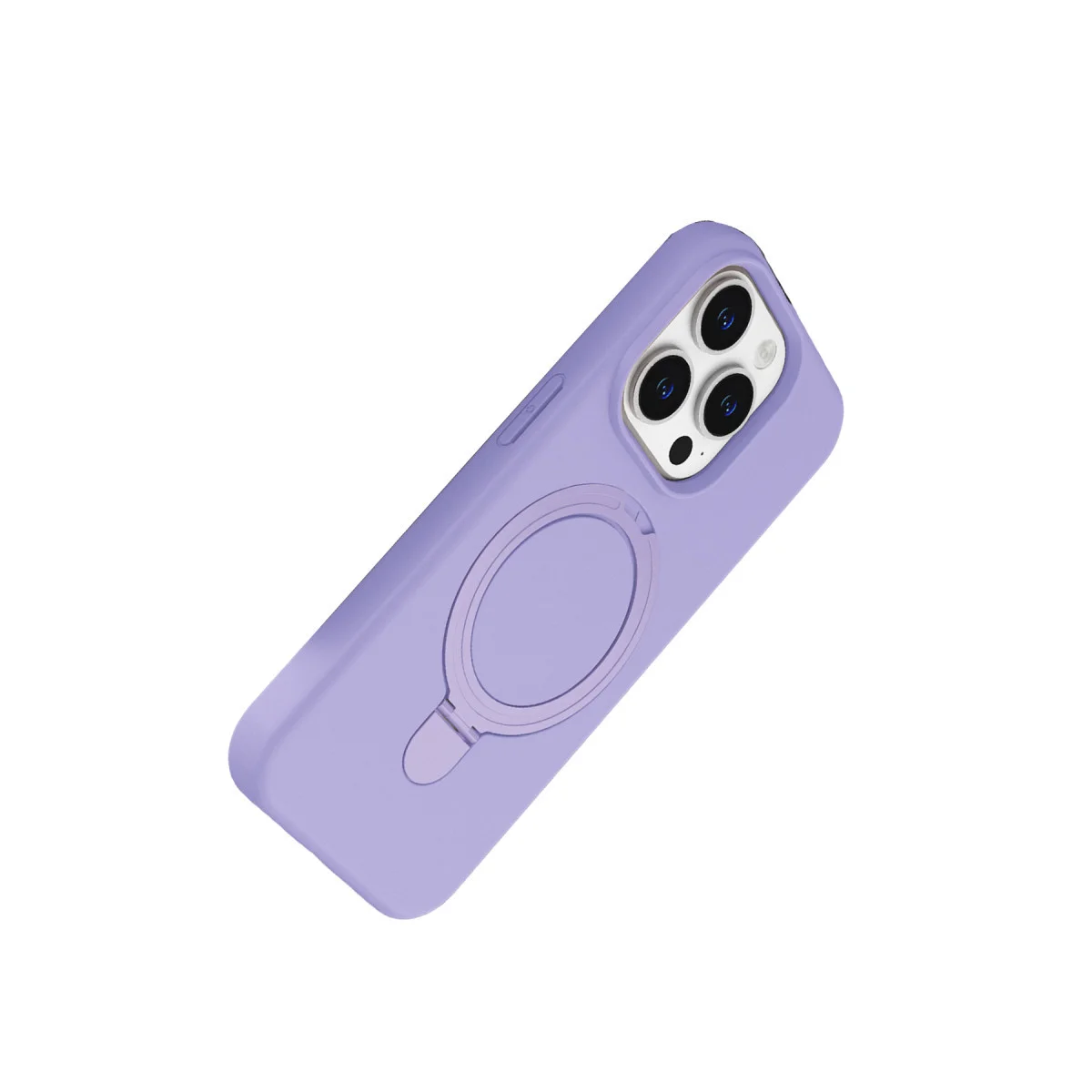iPhone 14 Pro Max Regal Magsafe Standlı Kapak - Lila
