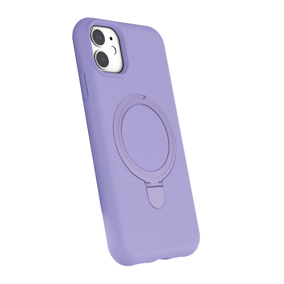 iPhone 11 Regal Magsafe Standlı Kapak - Lila