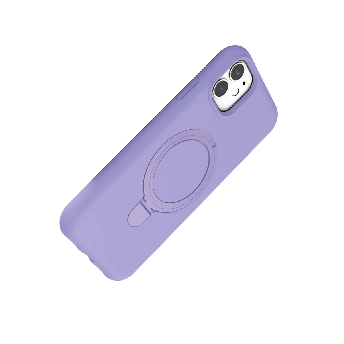 iPhone 11 Regal Magsafe Standlı Kapak - Lila