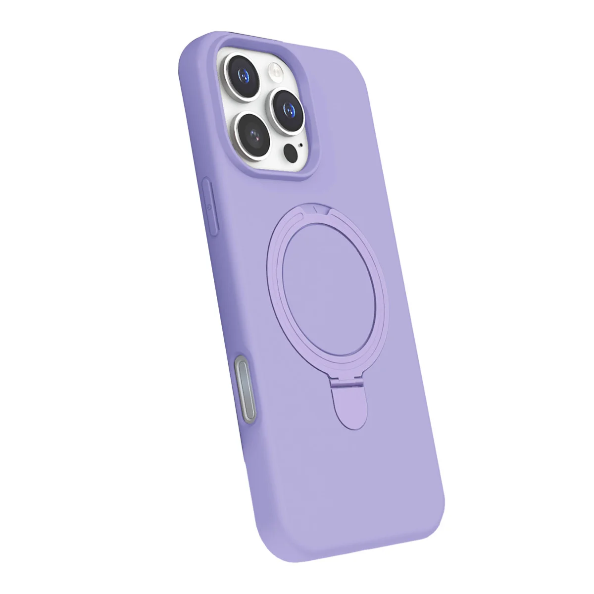 iPhone 16 Pro Regal Magsafe Standlı Kapak - Lila